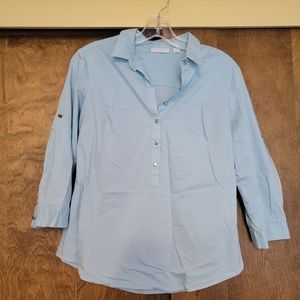 Blue Work Blouse